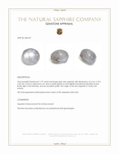 1.79 Ct. Grey Star Sapphire from Ceylon (Sri Lanka) Appraisal