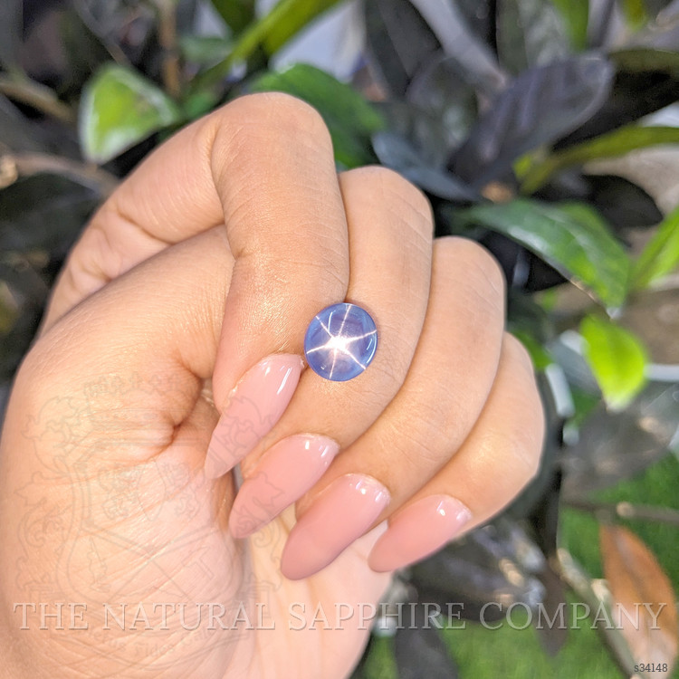 6.12 Ct. Blue Star Sapphire from Ceylon (Sri Lanka)