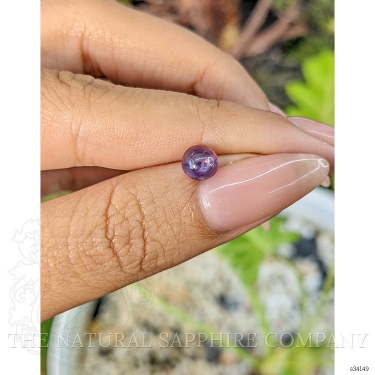 1.42 Ct. Purple Cabochon Sapphire from Ceylon (Sri Lanka)