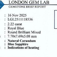2.22 Ct. Blue Sapphire from Ceylon (Sri Lanka) Pdf