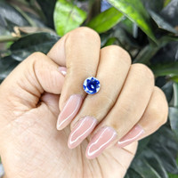 2.22 Ct. Blue Sapphire from Ceylon (Sri Lanka) Life Style