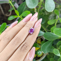 2.57 Ct. Purple Sapphire from Madagascar Life Style