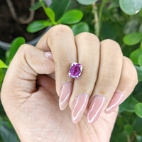 2.57 Ct. Purple Sapphire from Madagascar Life Style