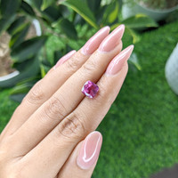 3.56 Ct. Purplish Pink Sapphire from Madagascar Life Style