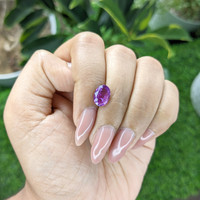 2.16 Ct. Purple Sapphire from Madagascar Life Style