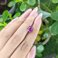 3.08 Ct. Purple Sapphire from Madagascar Life Style