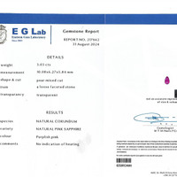 3.03 Ct. Purplish Pink Sapphire from Madagascar Pdf