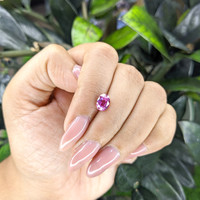 1.54 Ct. Purplish Pink Sapphire from Madagascar Life Style