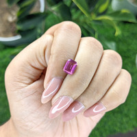 1.64 Ct. Purplish Pink Sapphire from Madagascar Life Style