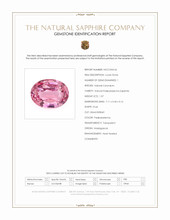 1.07 Ct. Padparadscha Sapphire from Madagascar Scan Report
