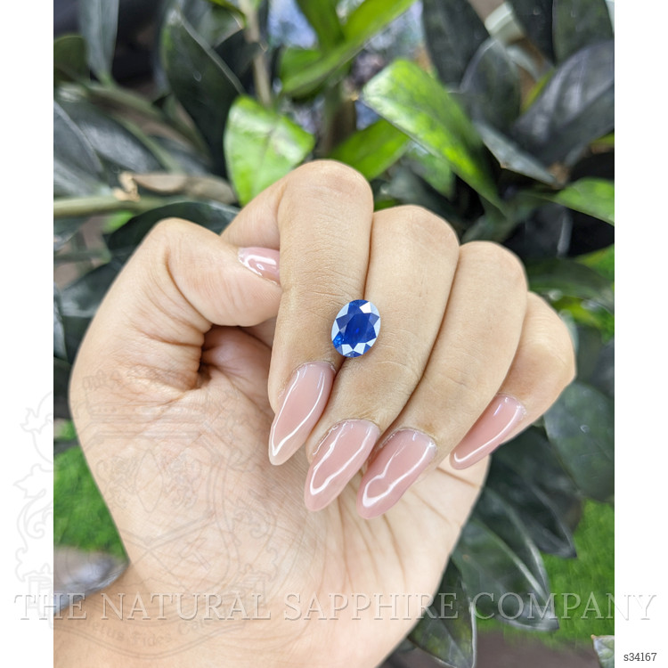 3.54 Ct. Blue Sapphire from Ceylon (Sri Lanka)