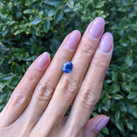 2.57 Ct. Blue Sapphire from Ceylon (Sri Lanka) Life Style