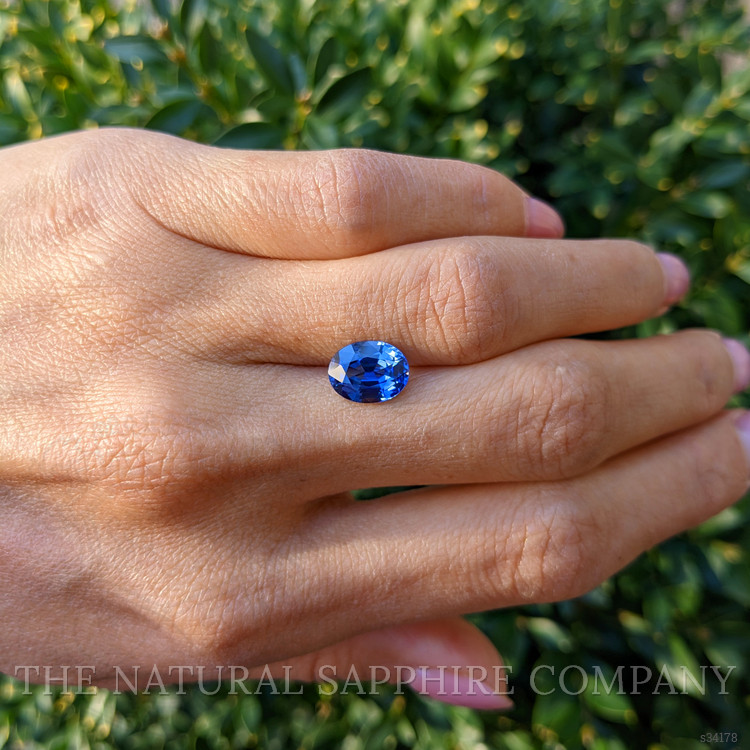 2.93 Ct. Blue Sapphire from Ceylon (Sri Lanka)