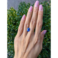 3.59 Ct. Blue Sapphire from Ceylon (Sri Lanka) Life Style