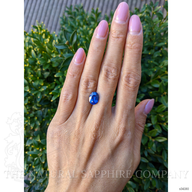 3.59 Ct. Blue Sapphire from Ceylon (Sri Lanka)