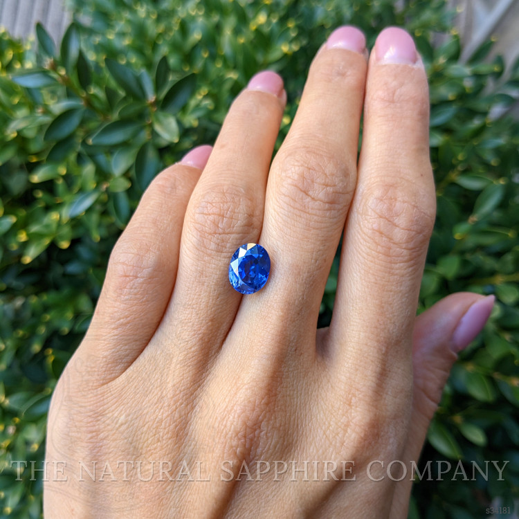 3.90 Ct. Blue Sapphire from Ceylon (Sri Lanka)
