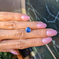 2.03 Ct. Blue Sapphire from Ceylon (Sri Lanka) Life Style