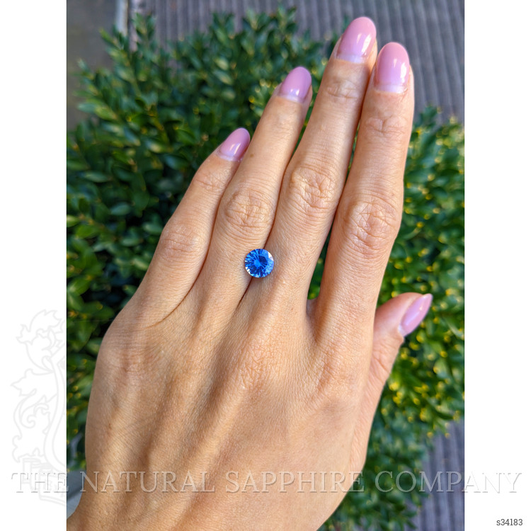 1.95 Ct. Blue Sapphire from Ceylon (Sri Lanka)