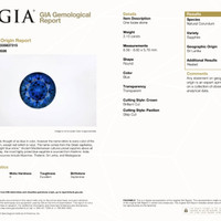 3.10 Ct. Blue Sapphire from Ceylon (Sri Lanka) Scan Report