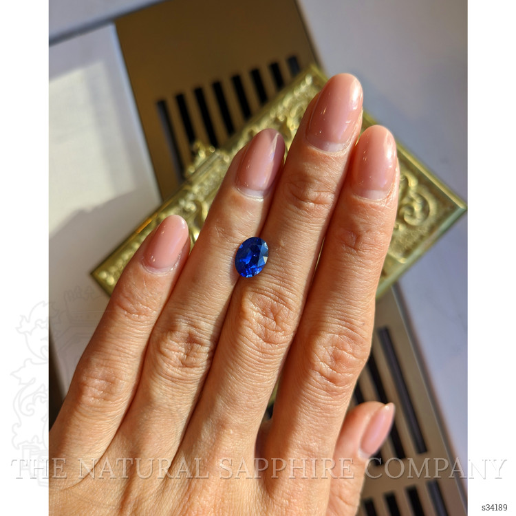 1.86 Ct. Blue Sapphire from Ceylon (Sri Lanka)