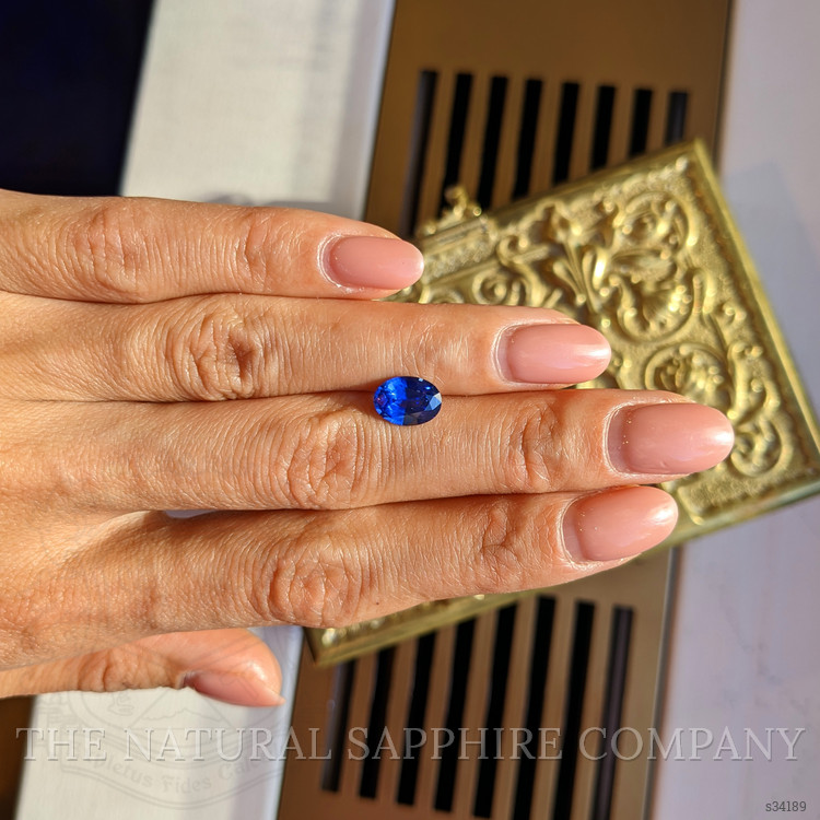 1.86 Ct. Blue Sapphire from Ceylon (Sri Lanka)