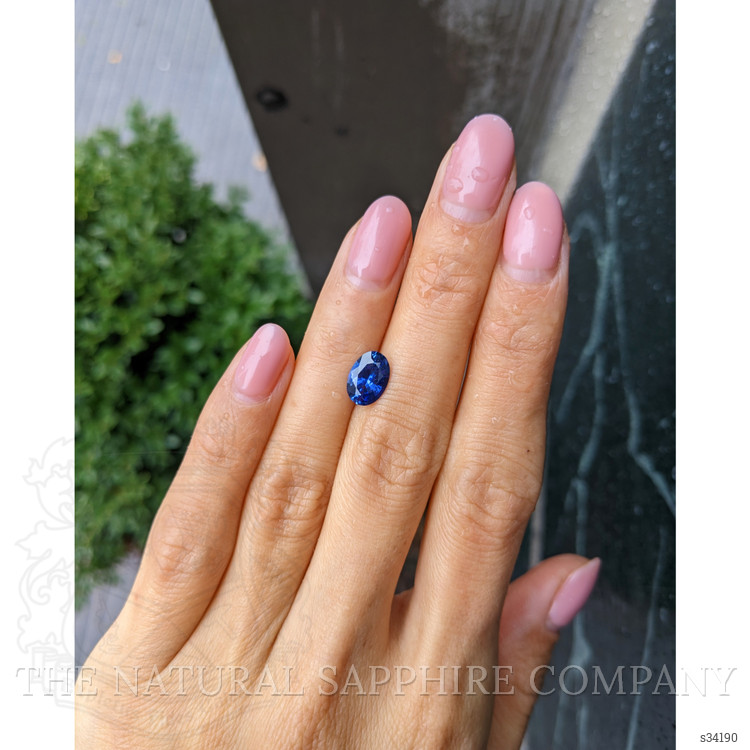 1.86 Ct. Blue Sapphire from Ceylon (Sri Lanka)