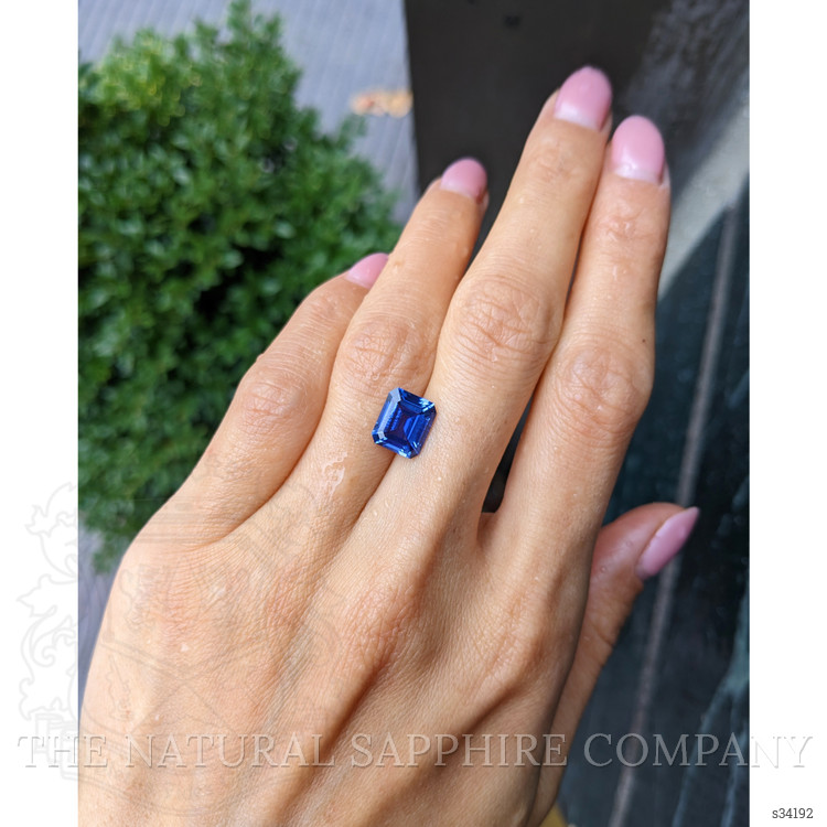 3.55 Ct. Blue Sapphire from Ceylon (Sri Lanka)