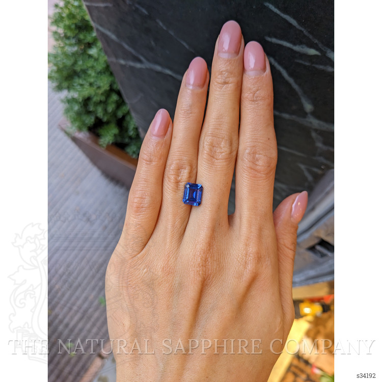 3.55 Ct. Blue Sapphire from Ceylon (Sri Lanka)