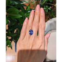 7.70 Ct. Blue Sapphire from Ceylon (Sri Lanka) Life Style