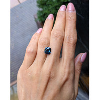 3.58 Ct. Green Sapphire from Madagascar Life Style