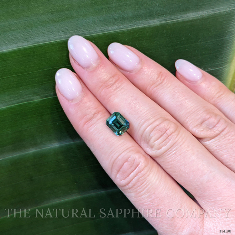 3.56 Ct. Bluish Green Sapphire from Madagascar
