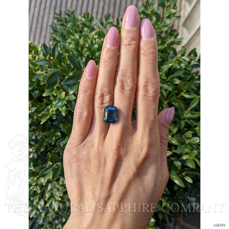 10.02 Ct. Bluish Green Sapphire from Madagascar