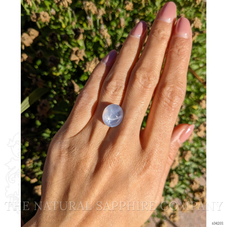 15.69 Ct. Bluish Grey Star Sapphire from Ceylon (Sri Lanka)
