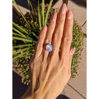 15.69 Ct. Bluish Grey Star Sapphire from Ceylon (Sri Lanka) Life Style