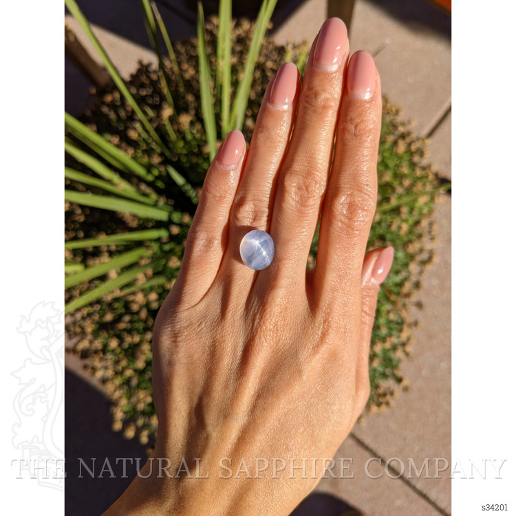 15.69 Ct. Bluish Grey Star Sapphire from Ceylon (Sri Lanka)