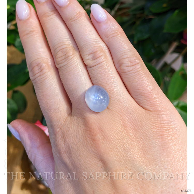 15.69 Ct. Bluish Grey Star Sapphire from Ceylon (Sri Lanka)