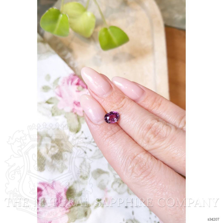 2.06 Ct. Purplish Pink Sapphire from Ceylon (Sri Lanka)