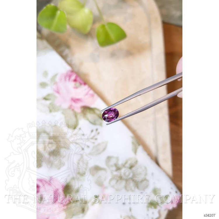 2.06 Ct. Purplish Pink Sapphire from Ceylon (Sri Lanka)
