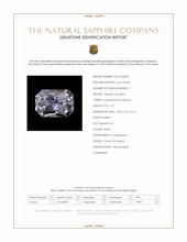 1.37 Ct. White Sapphire from Ceylon (Sri Lanka) Scan Report