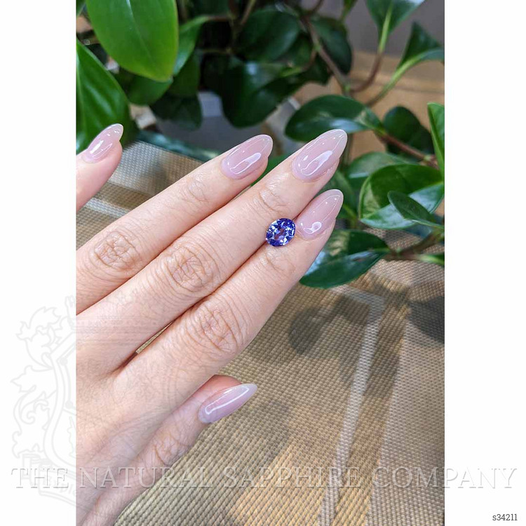 2.05 Ct. Violet Sapphire from Ceylon (Sri Lanka)