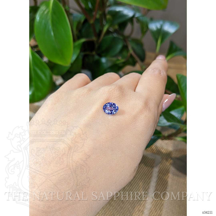 2.05 Ct. Violet Sapphire from Ceylon (Sri Lanka)
