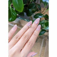 1.25 Ct. Peach Sapphire from Madagascar Life Style