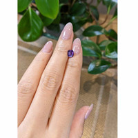 1.13 Ct. Pinkish Purple Sapphire from Ceylon (Sri Lanka) Life Style