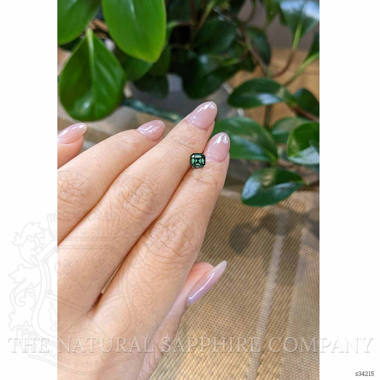 1.12 Ct. Bluish Green Sapphire from Madagascar