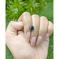 2.01 Ct. Bluish Green Sapphire from Madagascar Life Style