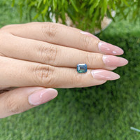1.51 Ct. Bluish Green Sapphire from Madagascar Life Style