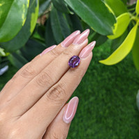 4.13 Ct. Purple Sapphire from Madagascar Life Style