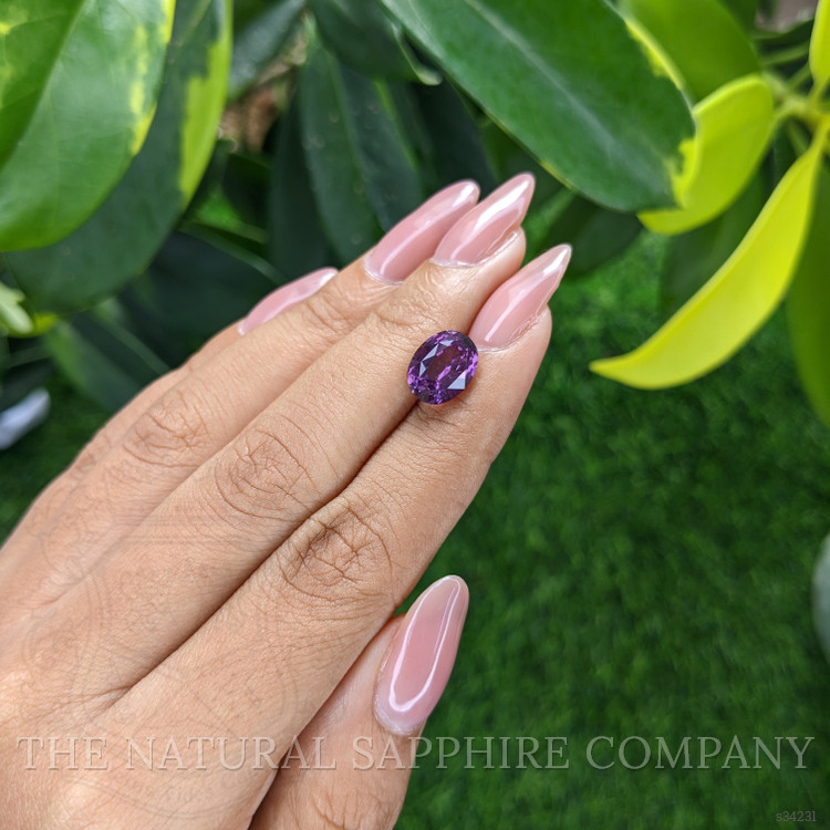 4.13 Ct. Purple Sapphire from Madagascar