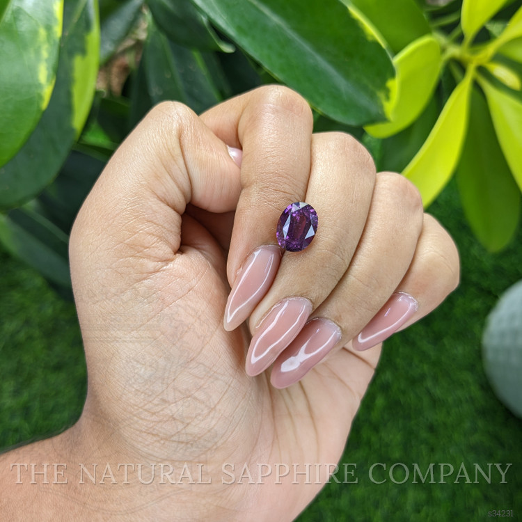 4.13 Ct. Purple Sapphire from Madagascar