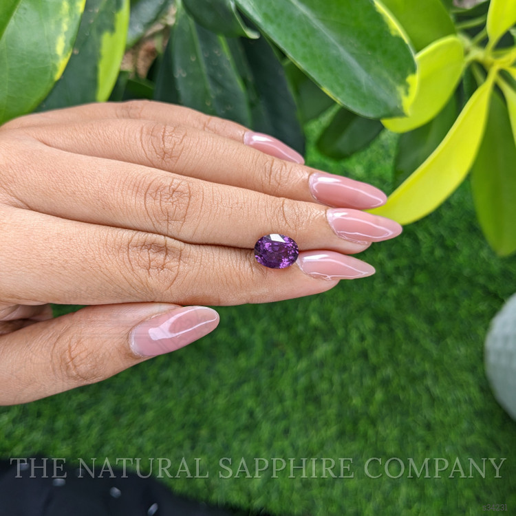 4.13 Ct. Purple Sapphire from Madagascar